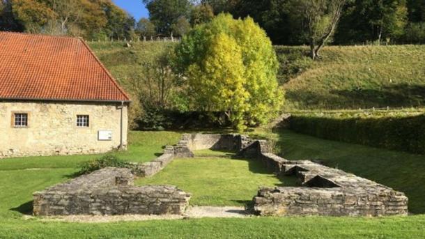 The foundations of the church at Dalheim, Germany. (C. Warinner, Institute for Evolutionary Medicine, University of Zürich, via Science Advances CC BY NC 4.0)