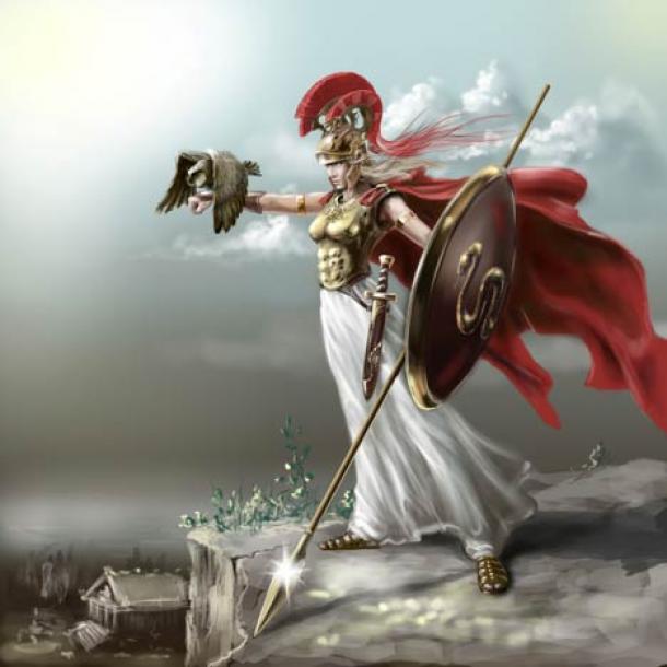 The goddess Athena, deity of the Acropolis of Athens. (Геннадий Кучин / Adobe Stock)