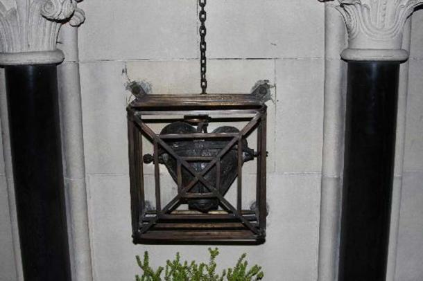 The heart of St Laurence O’Toole relic at Christ Church Cathedral, Dublin. (Image: Tripadvisor).