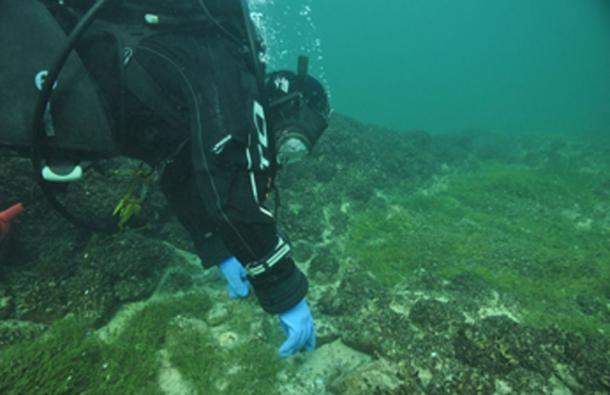 The man-made piles of stones were found on the Swiss side of Lake Constance, a 207-square-mile lake on the borders of Switzerland, Germany, and Austria and work is ongoing to learn more about them. (Thurgau Archaeology)