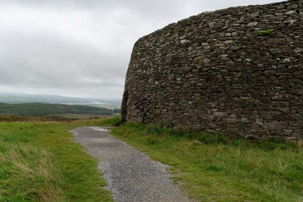 The outside wall of the Grianan of Aileach. Credit: Ioannis Syrigos