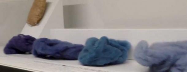 The shell-dye factory site that produced the blue dye, also contained manufacturing tools and devices for working with textiles. (Maya Margit / YouTube Screenshot)