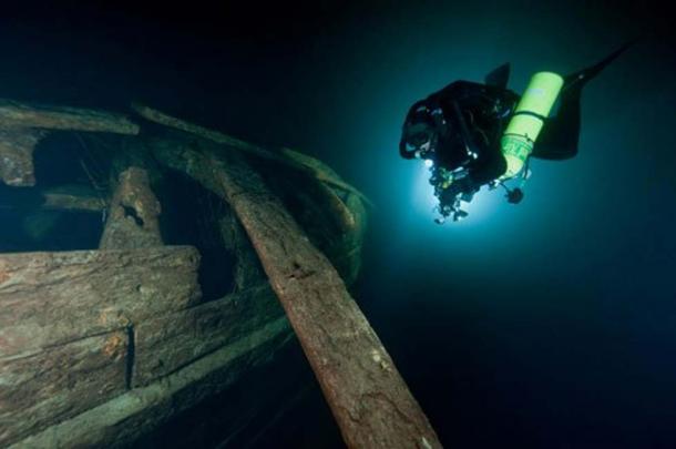 The stern section of the Mars' wreck.