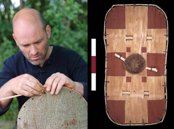 The team created copies of the bark shield. (University of Leicester / Fair Use)