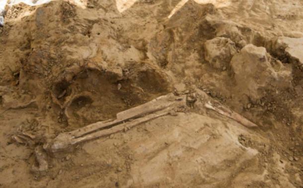 The third leg discovered at the field hospital for the Battle of Waterloo. (Chris van Houts / Waterloo Uncovered)
