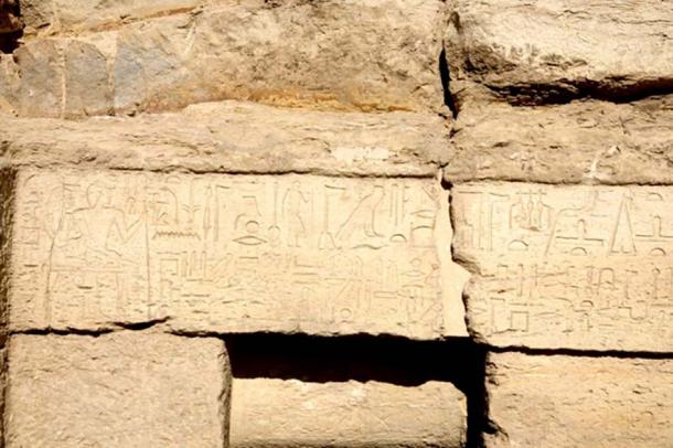 The walls of the tomb are coved in hieroglyphs, the writing system of ancient Egypt. (Egyptian Ministry of Antiquities)