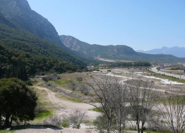 Thermopylae pass in Greece where the epic battle took place