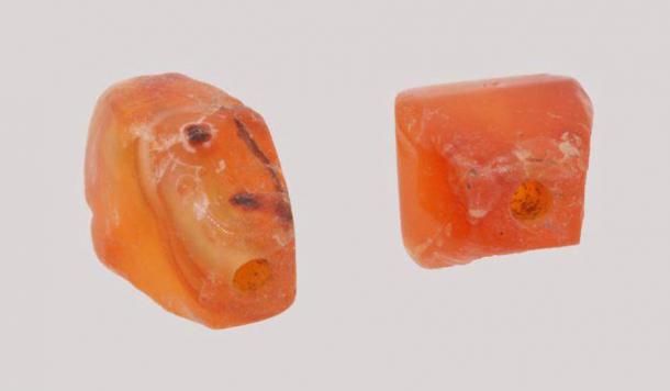 These finely worked carnelian beads were found in one of the Berenice Troglodytica tombs and clearly point to elite status and long-distance trade. (M. G. Gwiazda / Center of Mediterranean Archaeology of the University of Warsaw)