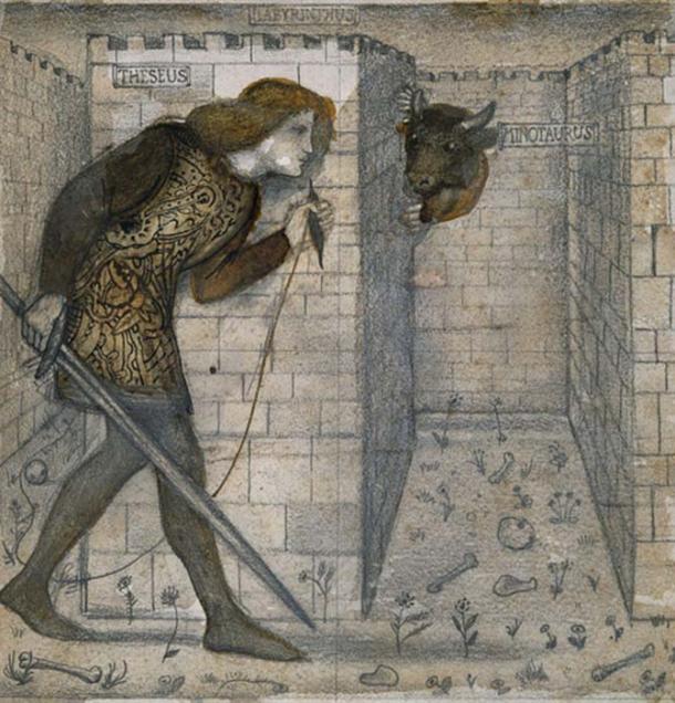 ‘Theseus and the Minotaur in the Labyrinth’ by Edward Burne-Jones