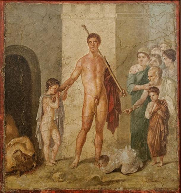 Teseo honrado por los atenienses después de que mató al Minotauro. (Dominio publico)