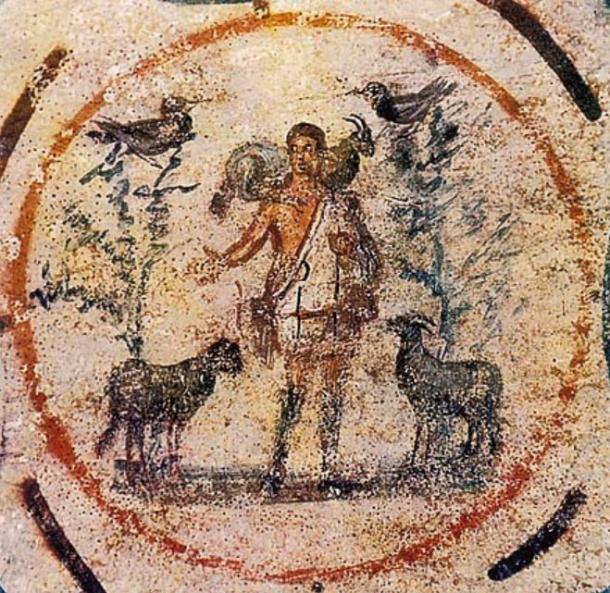 Third century Fresco of Jesus as the Good Shepherd.