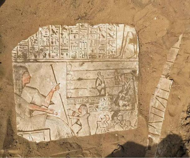 This image is still being uncovered. (Egyptian Ministry of Antiquities)