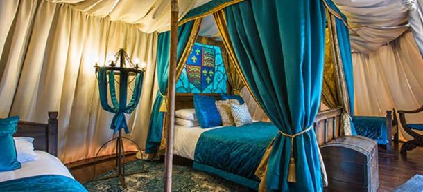 Throughout the summer, guests can camp like a medieval king in the tents on the Avenue of Kings at Warwick Castle. (Warwick-castle.com)