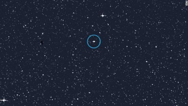 Thuban or Alpha Draconis (shown here in an image of the northern sky) was the North Star at the time of the building of the pyramids. (NASA)
