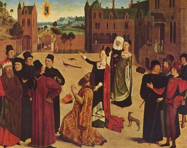 The Tiburtine Sybil's prophecy to the Emperor Augustus. (1480-1485) By Städel.