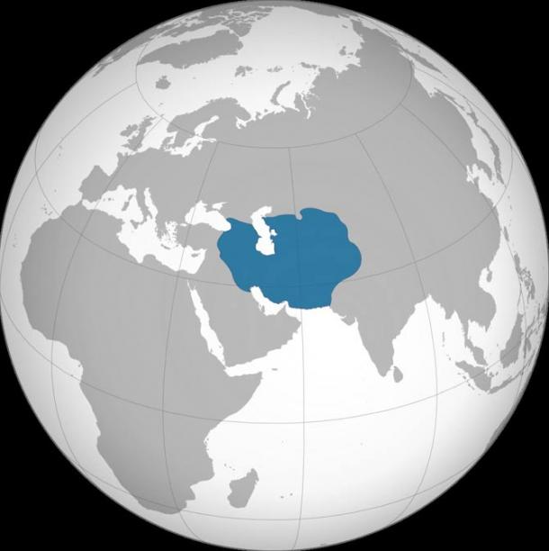 Timurid Empire map around the year 1400 