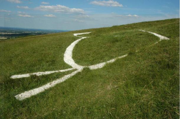 To give an idea of the large scale of the Uffington horse, this is a part of its head. (Philip Halling/CC BY 2.0)