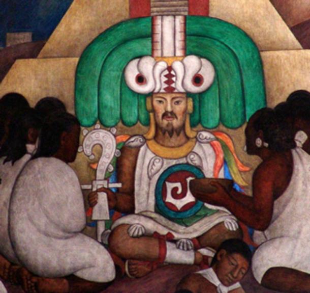 Topiltzin Quetzalcoatl, a Toltec priest-king, depicted in a mural in Mexico City. (O.Mustafin / Public Domain)