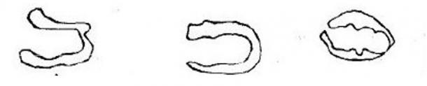 Tracing of the “Devil’s Hoofmarks” by G.M.M of Withecombs Raleigh, Exmouth, Devon, England, reproduced in the Illustrated London News.