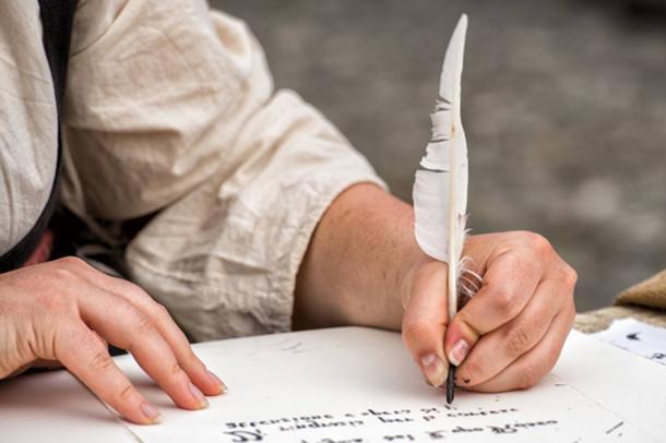Traditional historical medieval writing was done with a quill, the instrument used by the Tremulous Hand of Worcester (Andrea Izzotti / Adobe)