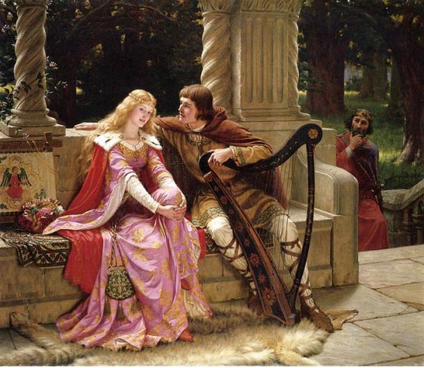 Tristan and Iseult. The End of the Song by Edmund Leighton