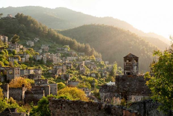 The Abandoned Ghost Town of Kayaköy, South-West Turkey. Source: James_Kerwin / Adobe Stock. In late antiquity the inhabitants of Kayaköy were Greek Orthodox Christians. They lived in relatively harmony with their Muslim Ottoman rulers from the end of the turbulent Ottoman conquest of the region in the 14th century until the early 20th century. Following the Greco-Turkish War of 1919–1922, and the subsequent Treaty of Lausanne in 1923, the town's Greek Orthodox residents were exiled. The ghost town, now preserved as a museum village, consists of hundreds of rundown but still mostly standing Greek-style houses and churches.