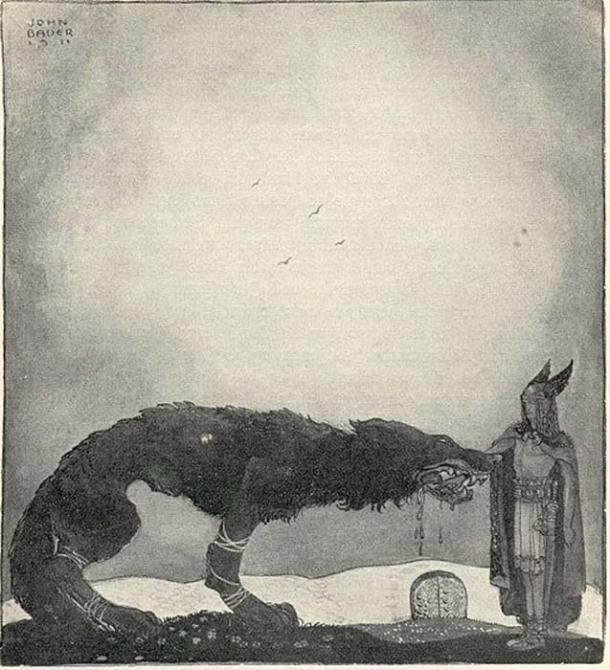 Tyr and Fenrir. (Public Domain)