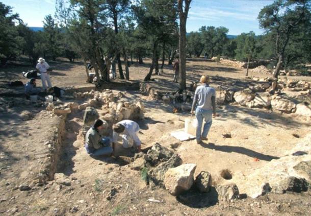 UC students work at many archaeological sites outside Grand Canyon National Park where they have found evidence of prehistoric civilization.