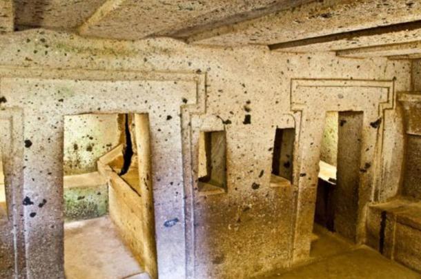 Unlooted Etruscan Tomb Complete with Sarcophagi and Treasures Unearthed in Italy