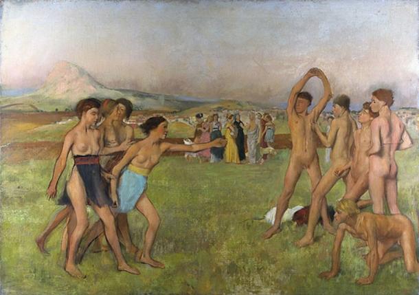 Spartan exercise was part of the agoge for young Spartan males training to be Spartan soldiers. Females, however, were encouraged to exercise with the males. (Paroll / Public Domain)