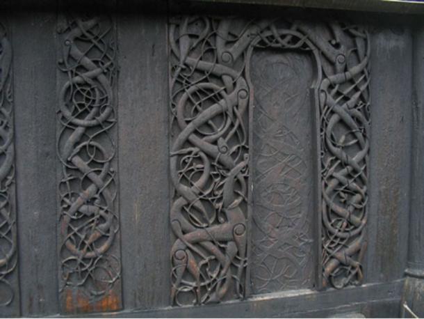 Urnes Stave Church north portal, Urnes, Norway, c. 1132 AD.