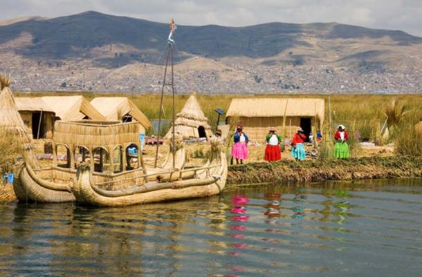 Uros floating islands, Lake Titicaca