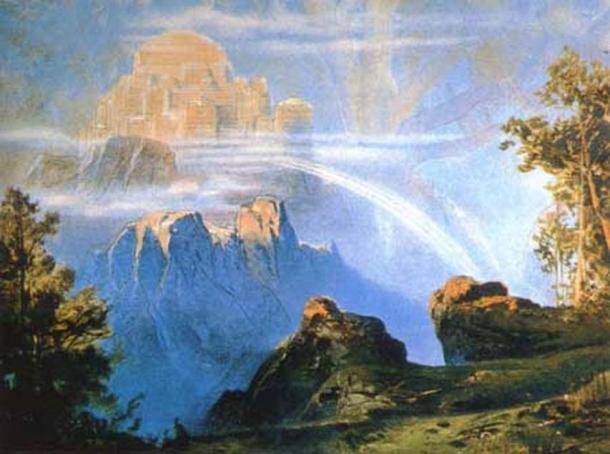 “Valhalla” (1896) by Max Brückner. 