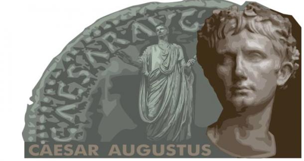 Vector Illustration of Caesar Augustus Founder of Roman Empire and its First Emperor. (Designed by Wannapik)
