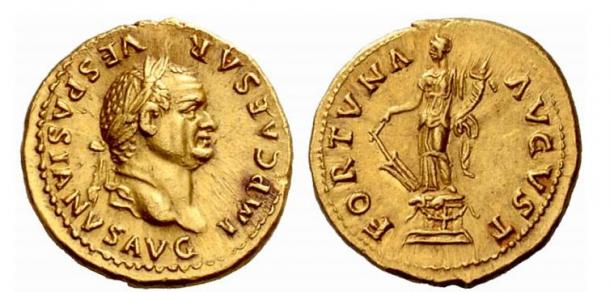 Vespasian Aureus Fortuna (75-79 AD)
