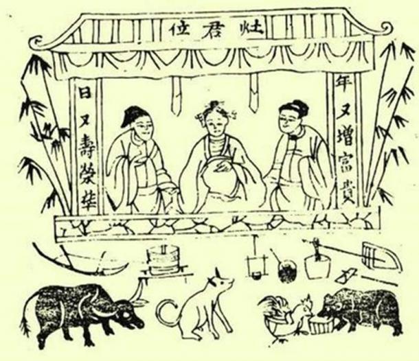 Vietnamese Kitchen Gods (Public Domain)
