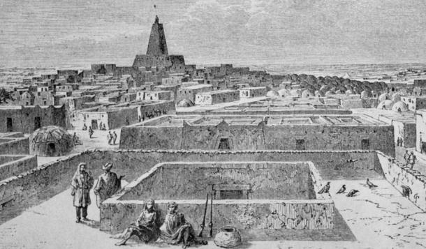 View of Timbuktu, Heinrich Barth (1858).