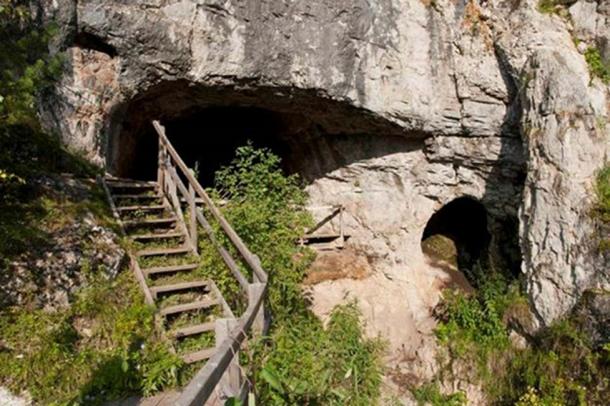 View of the entrance to the Denisova Cave archaeological site, Russia. ( Bence Viola/ Max Planck Institute for Evolutionary Anthropology )