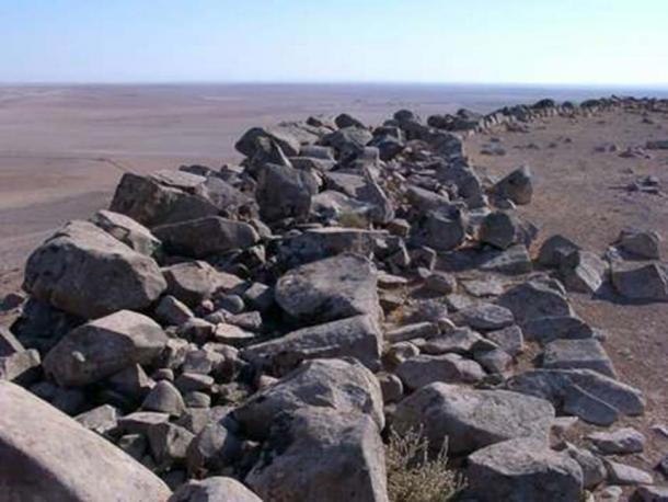 View of the thickness of the Qal'at al-Rahiyya northern wall. (Image: CNRS)