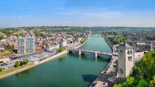 View of the city of Huy in Belgium where researchers believe they have identified the remains of the Irish war hero Patrick Sarsfield. (bbsferrari / Adobe Stock)