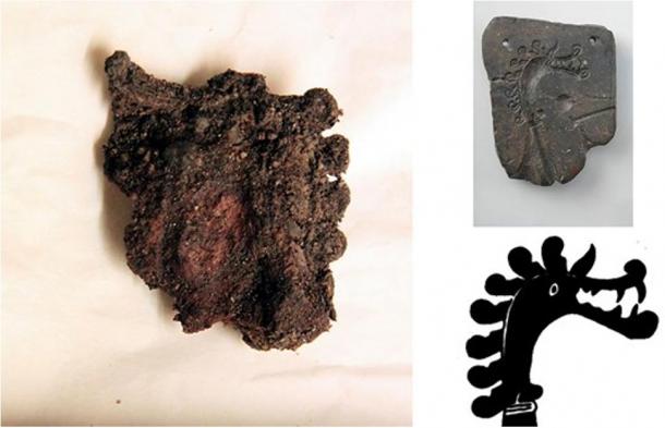 First Viking Brooch Piece Depicting Dragon Head