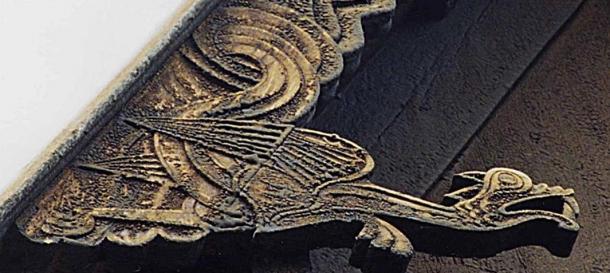 Viking style dragon at the Hopperstad stave church