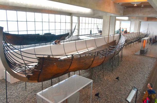 Barco vikingo, hundido deliberadamente ca. 1070; Museo de Barcos Vikingos en Roskilde, Dinamarca (Richard Mortel / CC BY 2.0)