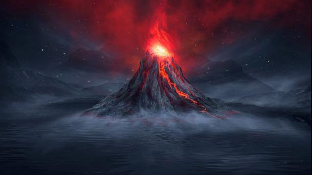 Erupción volcánica. Fuente: MiaStendal / Adobe Stock