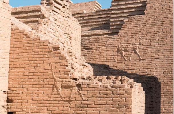 Wall motifs of ancient Babylon, Hillah, Iraq. (focusandblur/ Adobe Stock)