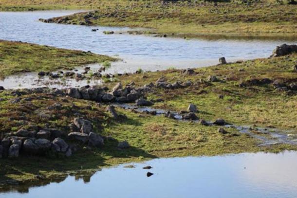 Water begins to flow through the eel traps. (Gunditj Mirring)