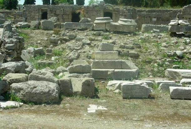 Western stoa.