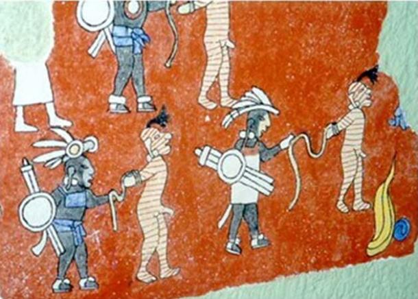 White prisoners in bondage to blacks. 