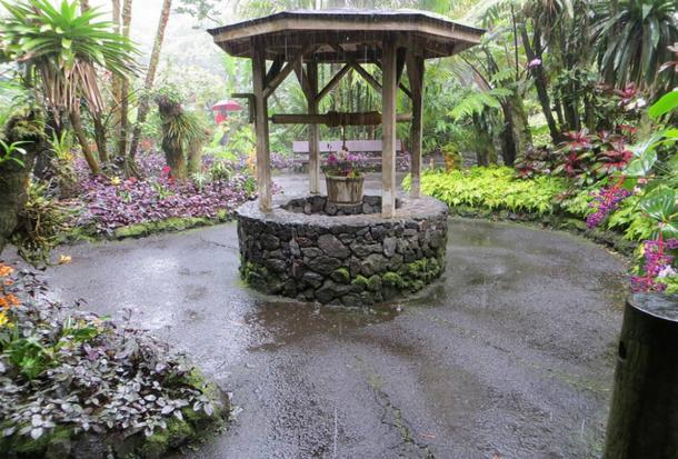 Wishing well, Hawaii Tropical Botanical Garden, Big Island.