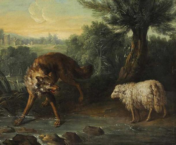 'El lobo y el cordero' de Jean-Baptiste Oudry.